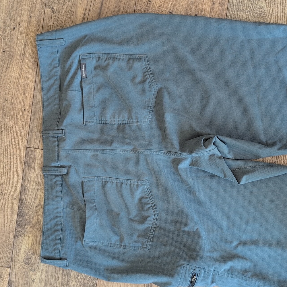 Eddie Bauer Stretch Ripstop Crop Pants, Capri, Gray, Women's 16 - Picture 8 of 13